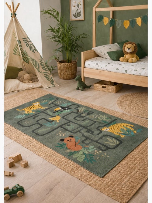 Tapis enfant animaux jungle circuit - Kiabi Tapis enfant animaux jungle circuit - Kiabi
