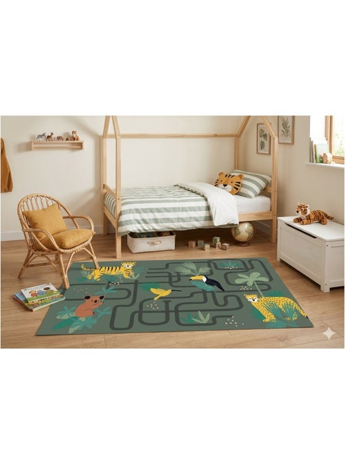 Tapis enfant animaux jungle circuit - Kiabi Tapis enfant animaux jungle circuit - Kiabi