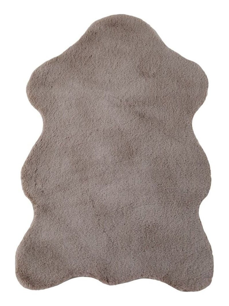 Tapis enfant antidérapant uni Inka Beige - Kiabi