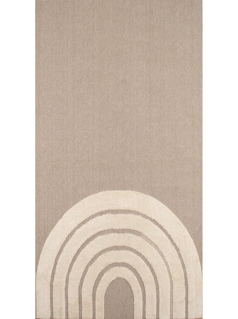 Tapis Enfant Arc en Ciel en polyester Beige - Kiabi