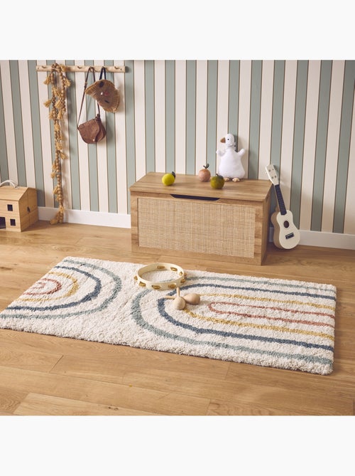 Tapis enfant arc-en-ciel shaggy Dakota - Kiabi