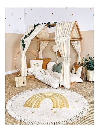 Tapis Enfant Arc-en-Ciel Style Bohème