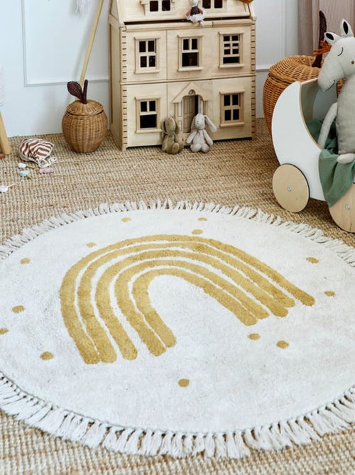 Tapis Enfant Arc-en-Ciel Style Bohème - Kiabi
