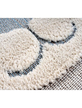 Tapis enfant avec franges effet 3D Wiro
