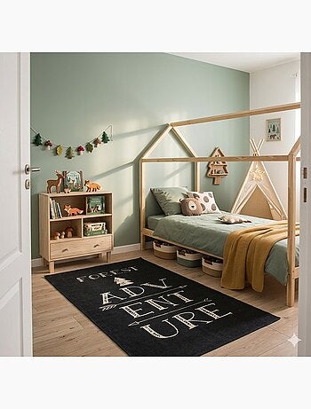 Tapis enfant aventure forêt