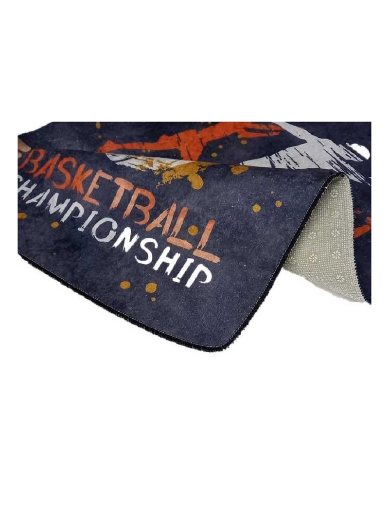 Tapis Enfant BASKET Noir Noir - Kiabi
