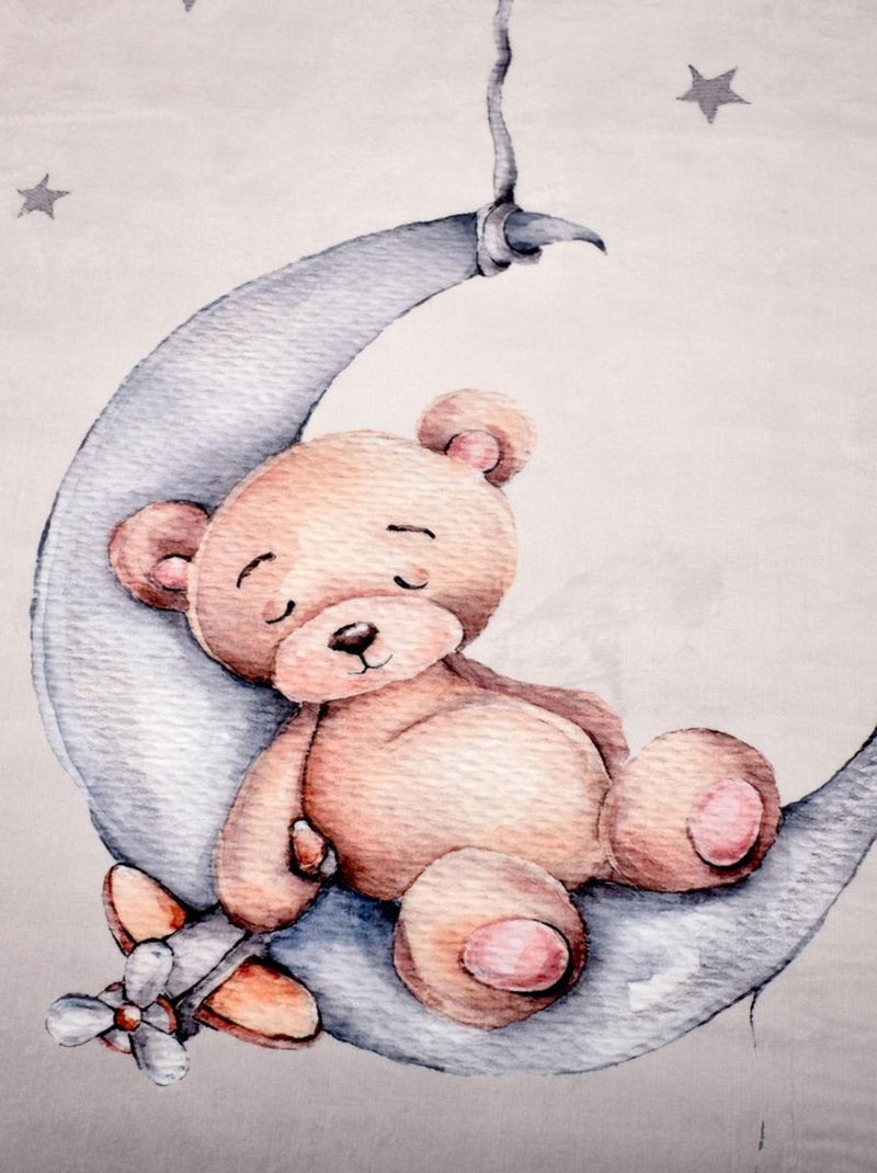 Tapis enfant BEAR, très doux et facile d'entretien Gris - Kiabi