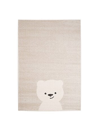 Tapis enfant beige petit ourson Elliot