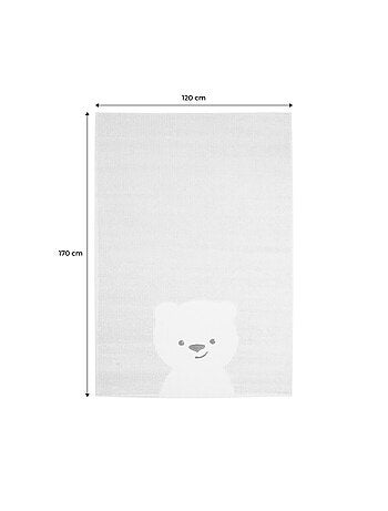 Tapis enfant beige petit ourson Elliot