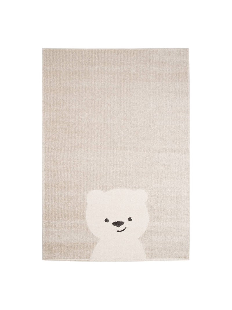 Tapis enfant beige petit ourson Elliot Beige - Kiabi