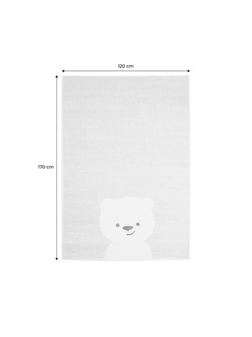 Tapis enfant beige petit ourson Elliot - Kiabi