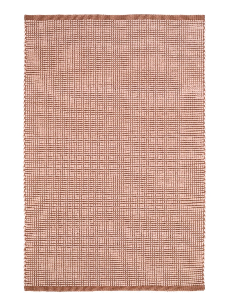 Tapis Enfant Bergen Nude en Laine Rose - Kiabi