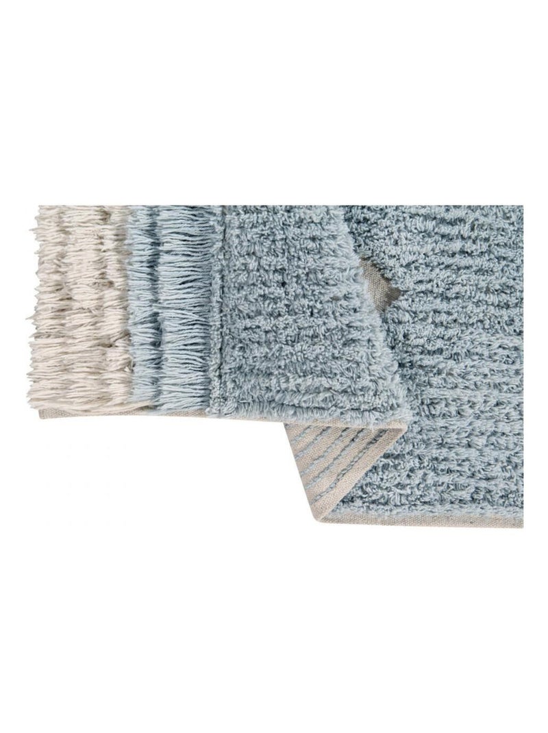 Tapis enfant bleu océan lavable en machine Ocean Shore Lorena Canals Bleu - Kiabi