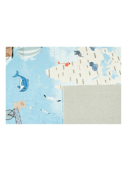 Tapis enfant Carte du Monde bleu 160 x 230 cm - Kiabi Tapis enfant Carte du Monde bleu 160 x 230 cm - Kiabi