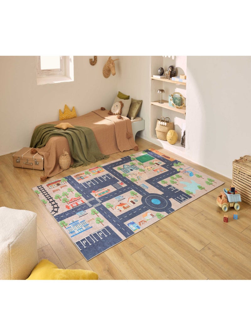 Tapis enfant circuit Beige - Kiabi