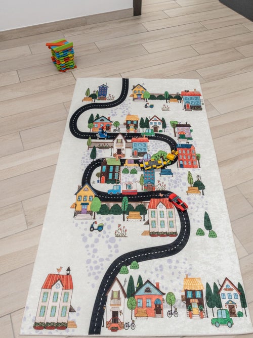 Tapis enfant circuit de voiture - Kiabi