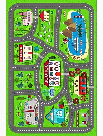 Tapis Enfant Circuit de Voiture