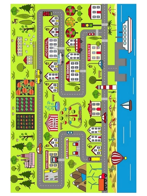 Tapis Enfant Circuit de Voiture - Kiabi