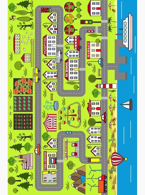 Tapis Enfant Circuit de Voiture - Kiabi