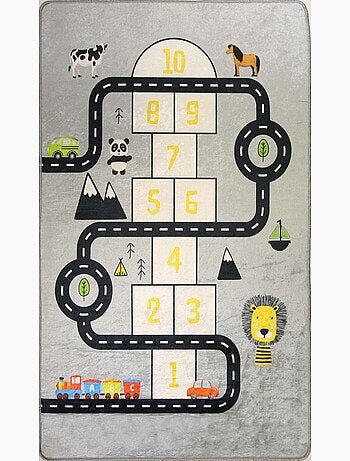 Tapis Enfant Circuit et Marelle