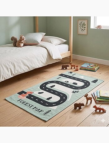 Tapis enfant circuit forêt