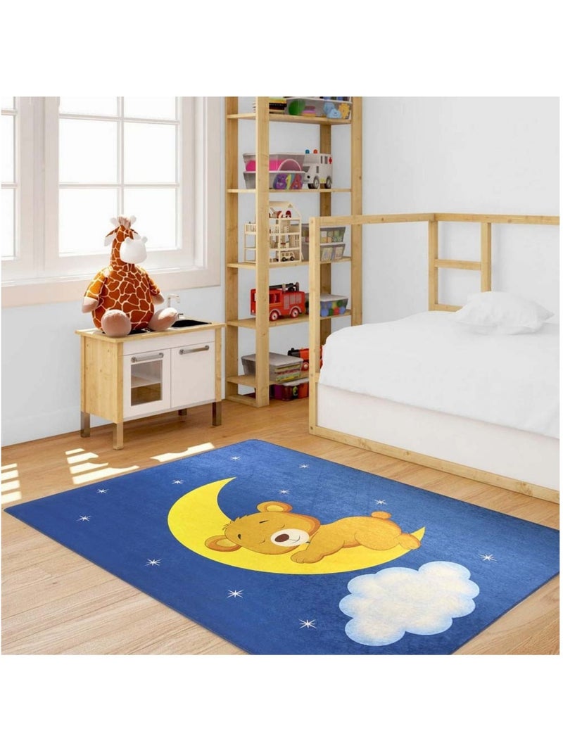 Tapis Enfant CLAIR DE LUNE Bleu - Kiabi