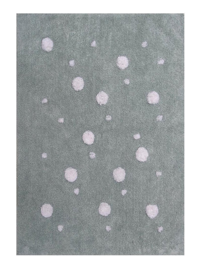 Tapis enfant CONTON RONDA en coton Fait main Care&Fair Gris - Kiabi