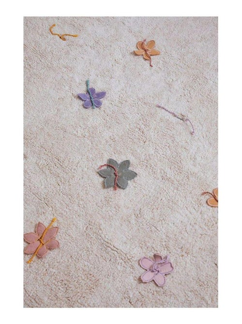 Tapis enfant de jeu coton lavable en machine Wildflowers - Kiabi