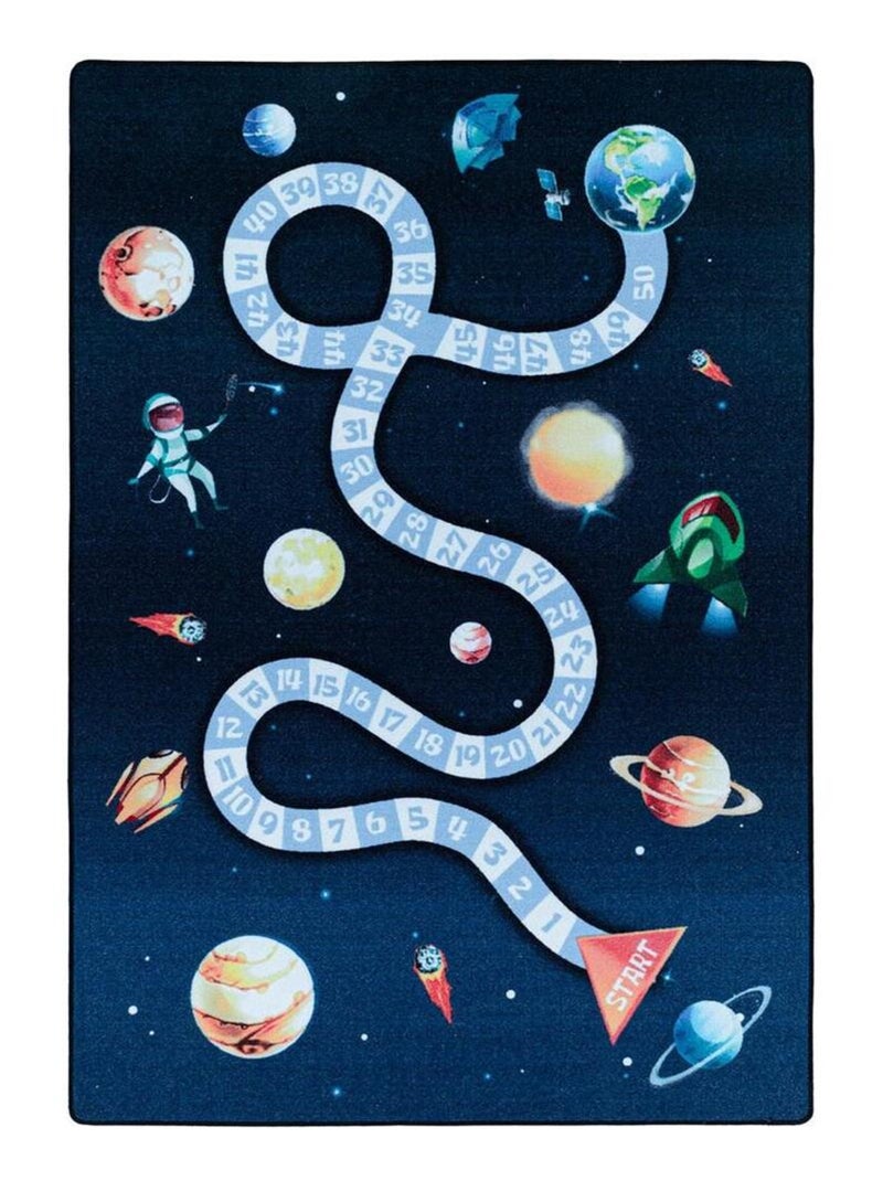 Tapis enfant de jeu garçon Astronaute Bleu - Kiabi