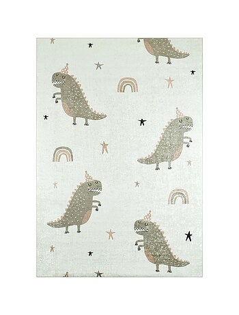 Tapis Enfant Dinosaures Happy en polyester
