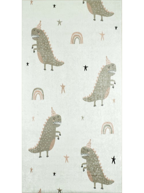 Tapis Enfant Dinosaures Happy en polyester - Kiabi