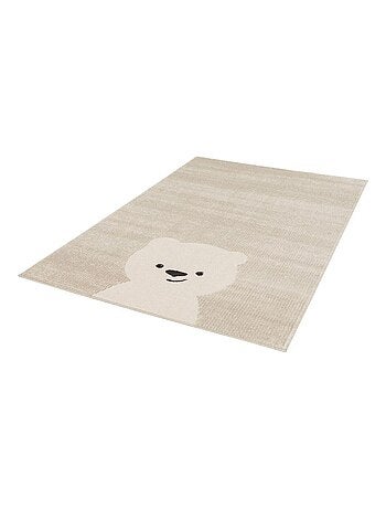 Tapis enfant effet 3D beige Apollo