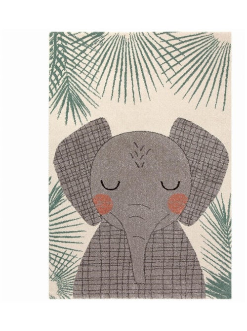 Tapis Enfant Eléphant Junko en polypropylène - Kiabi