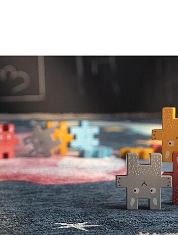 Tapis enfant en coton recyclé lavable en machine Arnold