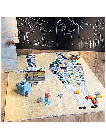 Tapis enfant en coton recyclé lavable en machine Booba