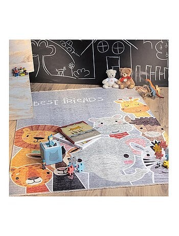 Tapis enfant en coton recyclé lavable en machine Buddy