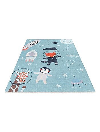 Tapis enfant en coton recyclé lavable en machine Foxy