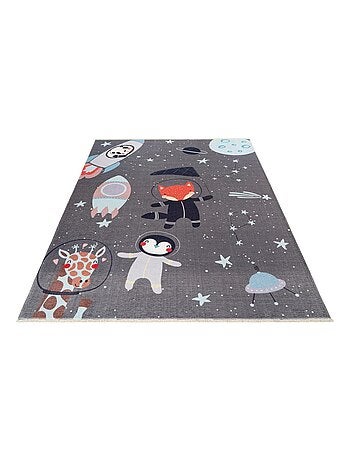 Tapis enfant en coton recyclé lavable en machine Foxy