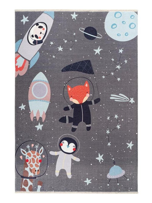 Tapis enfant en coton recyclé lavable en machine Foxy - Kiabi