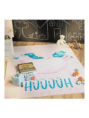 Tapis enfant en coton recyclé lavable en machine Lilly