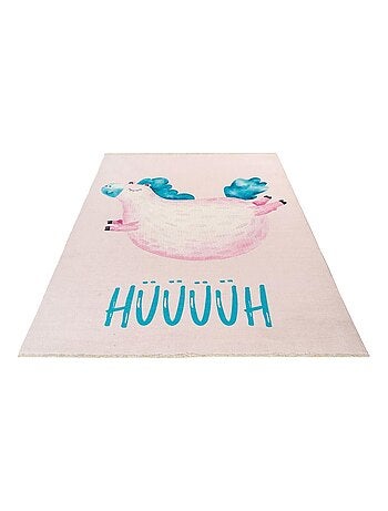 Tapis enfant en coton recyclé lavable en machine Lilly