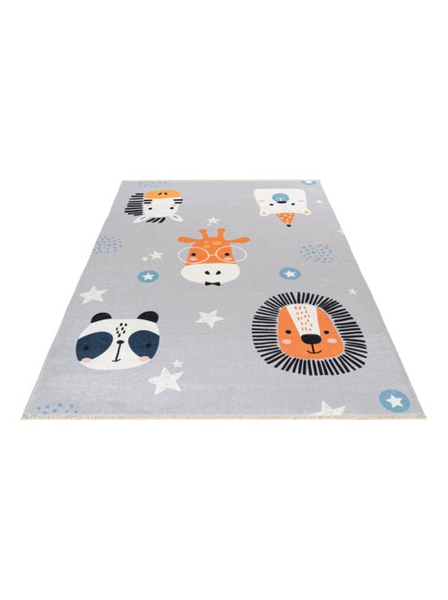 Tapis enfant en coton recyclé lavable en machine Poppy - Kiabi