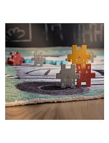 Tapis enfant en coton recyclé lavable en machine Zebra