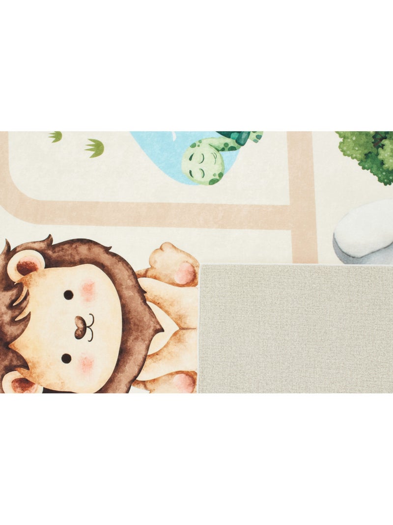 Tapis Enfant en polyester Beige - Kiabi