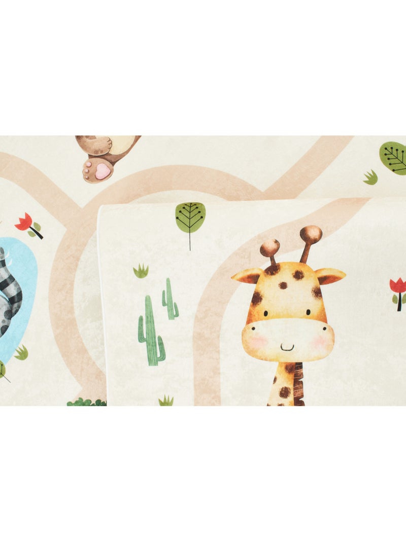 Tapis Enfant en polyester Beige - Kiabi