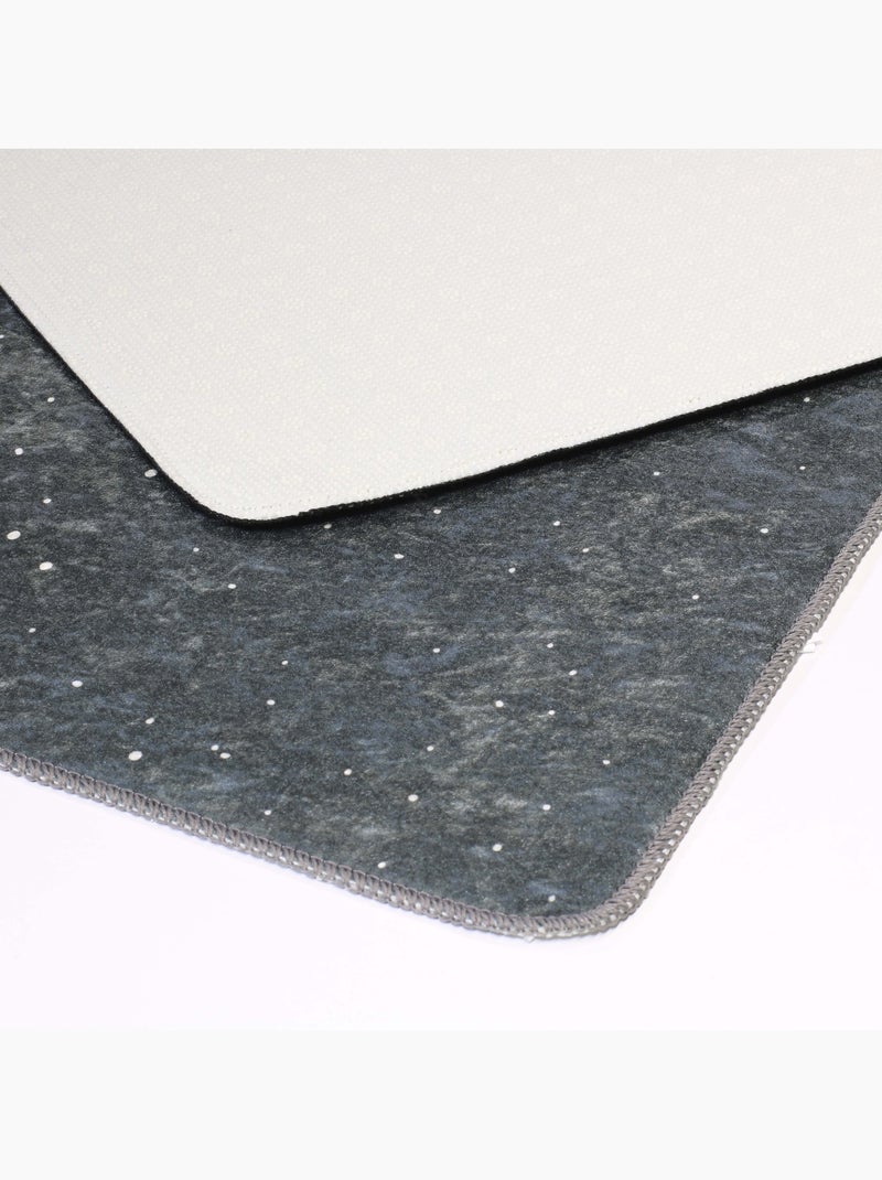 Tapis Enfant ESPACE Noir Noir - Kiabi