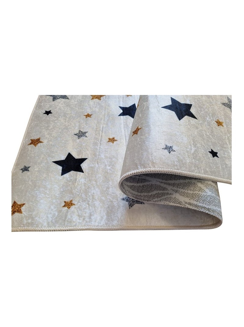 Tapis Enfant Etoile Ecru - Kiabi