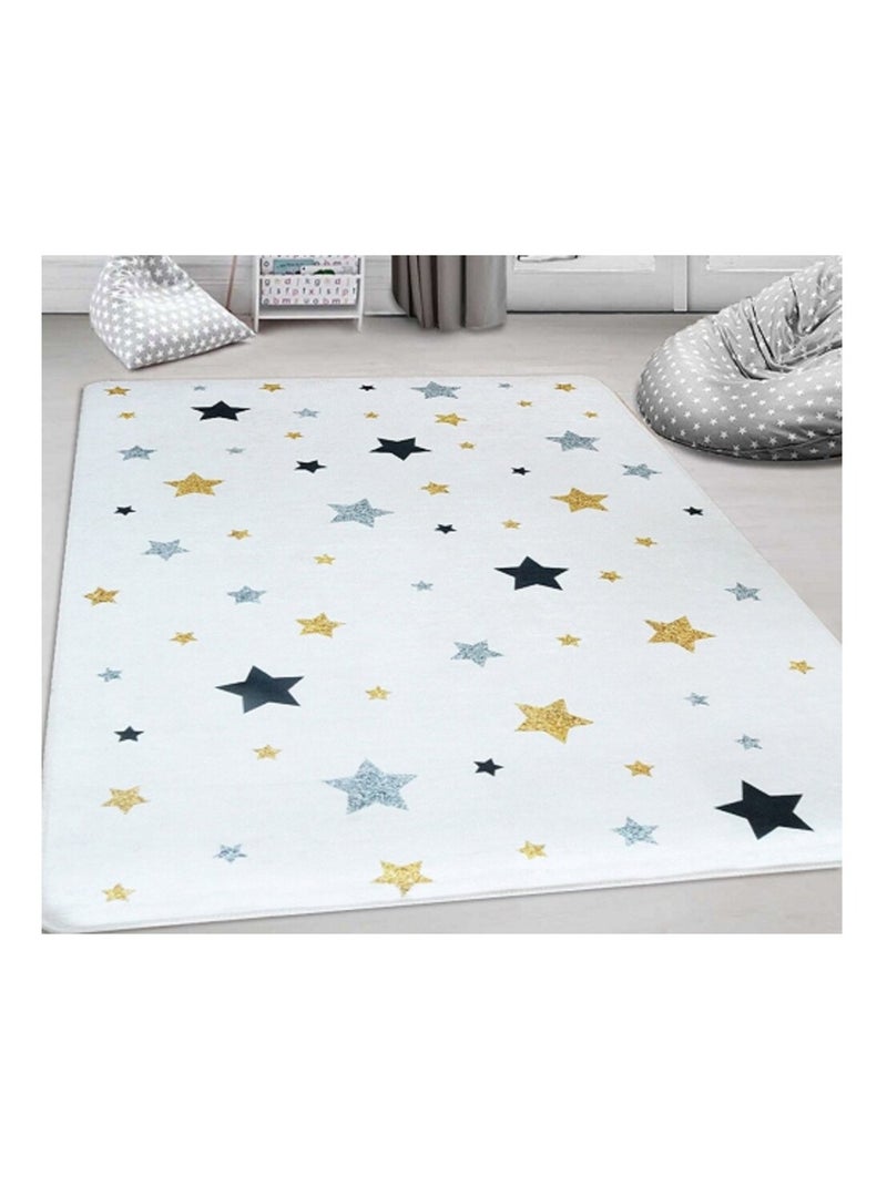 Tapis Enfant Etoile Ecru - Kiabi