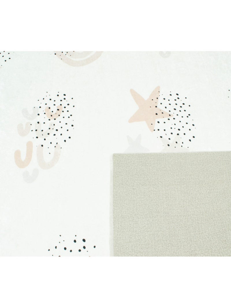 Tapis enfant étoiles Beige - Kiabi