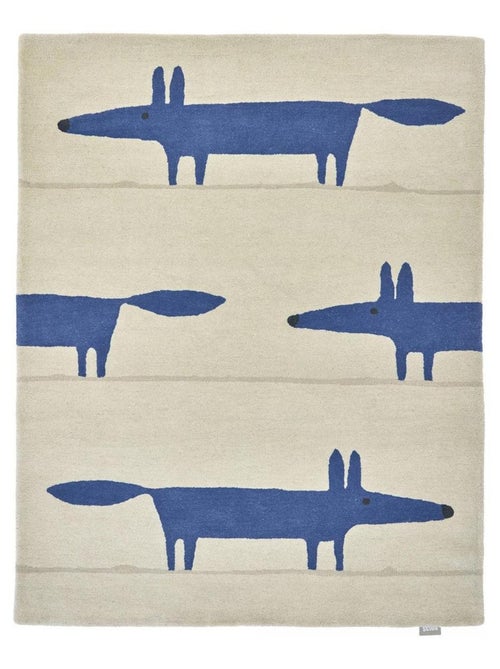 Tapis enfant fait à la main en laine MR FOX - Kiabi